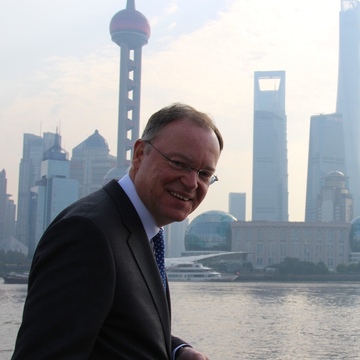 Ministerpräsident Stephan Weil in Shanghai