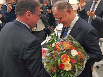 Glückwünsche für Stephan Weil zur erneuten Wahl als Ministerpräsident