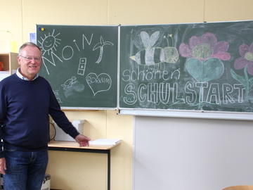 Ministerpräsident Stephan Weil besucht die Inselschule auf Borkum (August 2019)