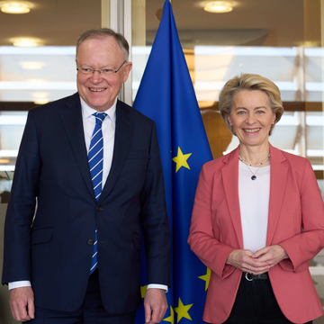 Ministerpräsident Stephan Weil trifft EU-Kommissionspräsidentin Ursula von der Leyen in Brüssel (März 2023)