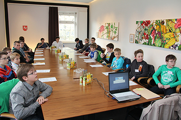 Gruppenbild im Kabinettszimmer