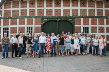 Sommerreise 2018, Familie Kunkel und Mitarbeiter in Klein Meckelsen