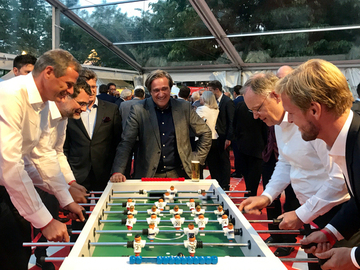 Sportliche Aktivitäten beim Sommerfest der Landesregierung in Berlin