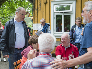 Im Gespräch mit Urlaubern beim Polsterfelder Hubhaus im Harz (Sommerreise 2018)