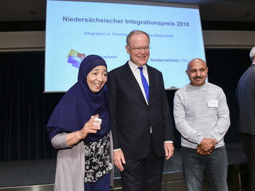 Foto mit dem Ministerpräsidenten