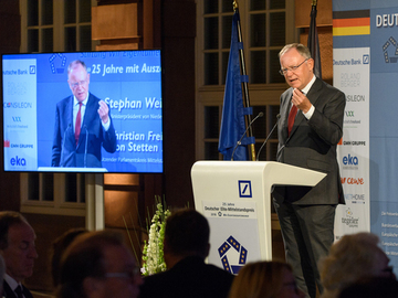 Stephan Weil auf der 25-jährigen Jubiläumsfeier des Deutschen Elite-Mittelstandspreises 2018 am 20. September 2018 in Berlin