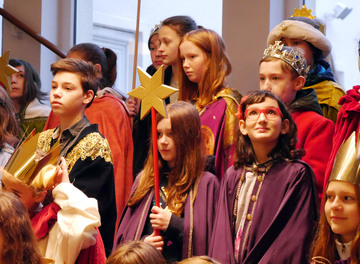 Sternsinger zu Besuch in der Staatskanzlei bei Ministerpräsident Stephan Weil.