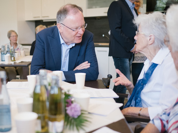 Gespräche im Stadtteiltreff in Herzberg