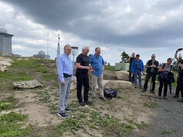 Wanderung mit dem Bundespräsidenten und Sachsen-Anhalts Regierungschef im Harz (Juli 2021)