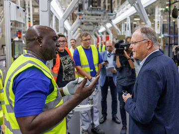 Im Gespräch mit VW-Mitarbeitern