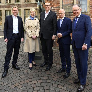 MP Weil zu Besuch in Bremen anlässlich der Konferenz der Norddeutschen Länder (Mai 2023)