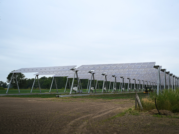 Agrophotovoltaikanlage der Firma Steinicke