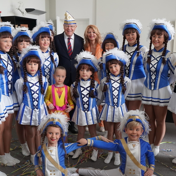 Die Lindener Narren waren zu Besuch in der Staatskanzlei (Februar 2024)