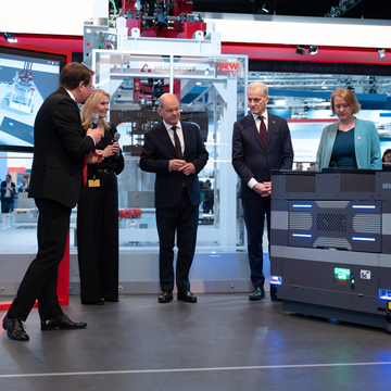 Eröffnung der Hannover Messe 2024 gemeinsam mit Bundeskanzler Olaf Scholz (April 2024