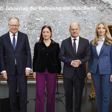 Gedenkstunde zu 80 Jahre Befreiung Auschwitz mit Bundeskanzler Olaf Scholz (Januar 2025