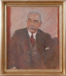 Hinrich Wilhelm Kopf, Nds. Ministerpräsident 1946 - 1955 und 1959 - 1961; Künstler: Georg Tronnier