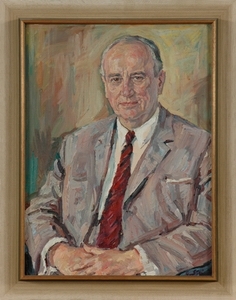 Georg Diederichs, Niedersächsischer Ministerpräsident 1961 - 1970; Künstler: G. Stein