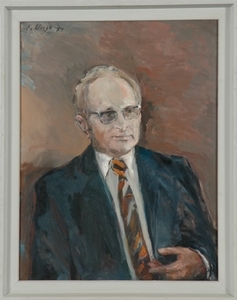 Alfred Kubel, Niedersächsischer Ministerpräsident 1970 - 1976; Künstler: Peter Voigt