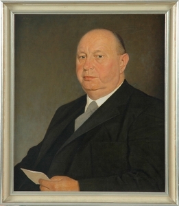 Heinrich Hellwege, Niedersächsischer Ministerpräsident 1955 - 1959; Künstler: Adolf Wissel