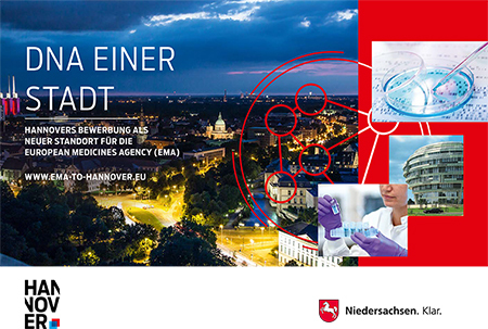 Titelseite der Bewerbung Hannovers für die EMA