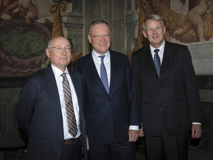 Stefan Aust, Ministerpräsident Stephan Weil und Jan-Dieter Bruns