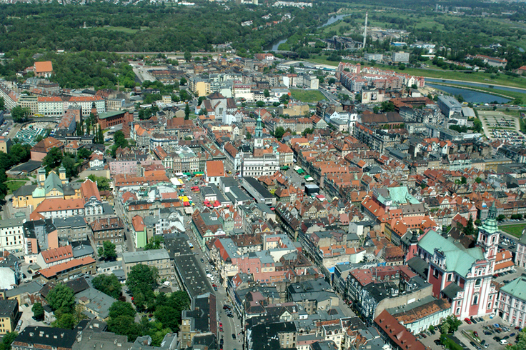 Blick auf die Posener Altstadt