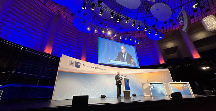 Ministerpräsident Stephan Weil beim Neujahresempfang der IHK Hannover