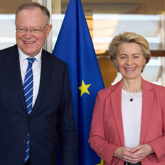 Ministerpräsident Stephan Weil mit EU-Kommissionspräsidentin Ursula von der Leyen