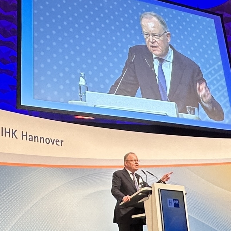 Ministerpräsident Stephan Weil beim Neujahresempfang der IHK Hannover